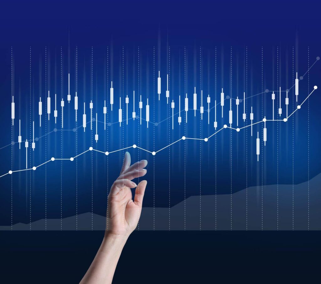 chart with upwards trend
